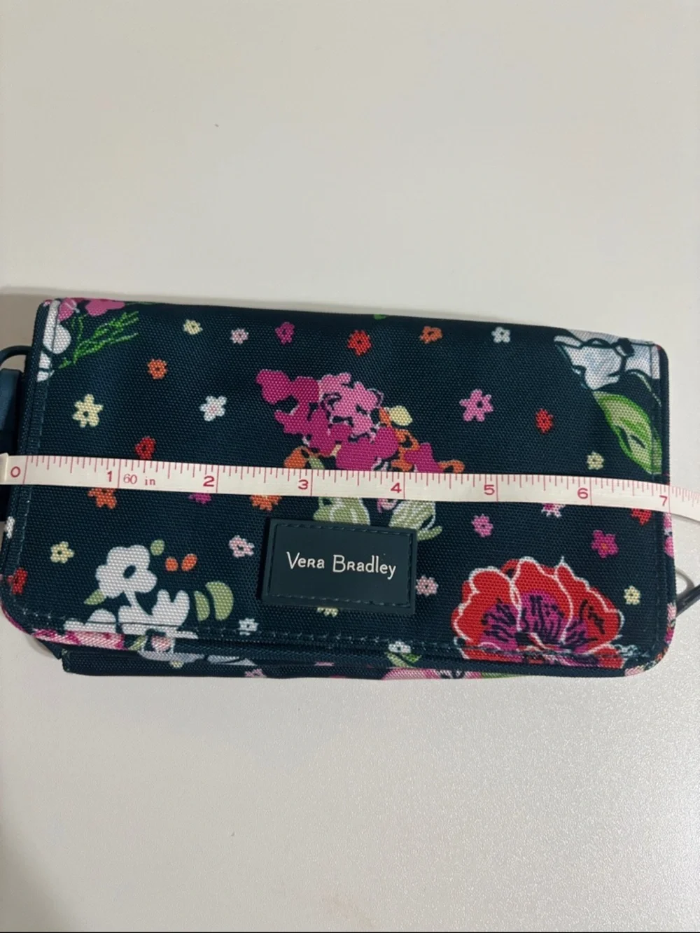 Vera Bradley Hopes Bloom Teal ReActive Wristlet Wallet - Picture 7 of 10